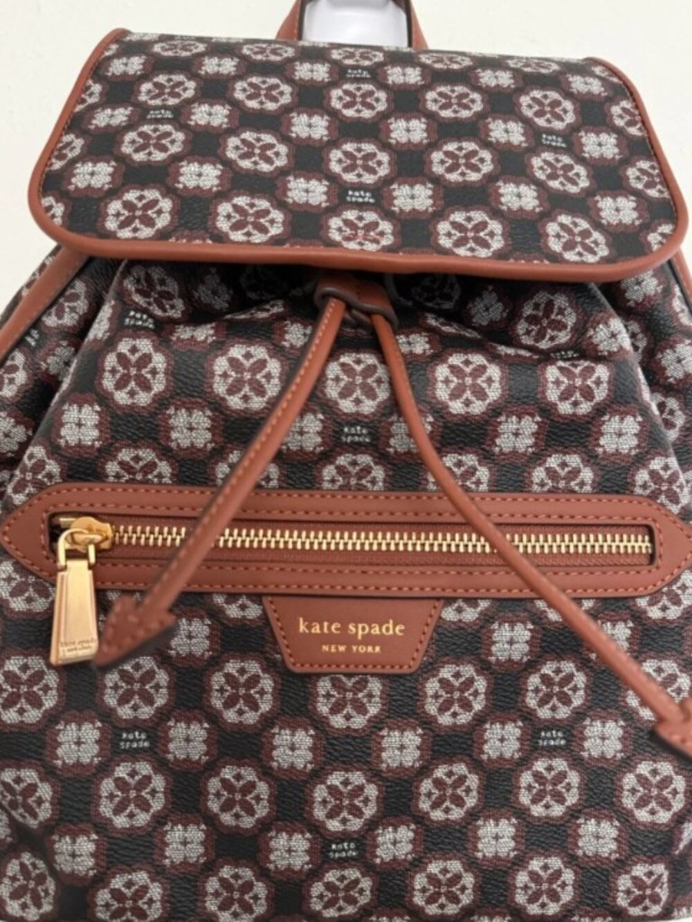 Kate Spade Flower Monogram Mia  Medium Backpack / Travel Bag
